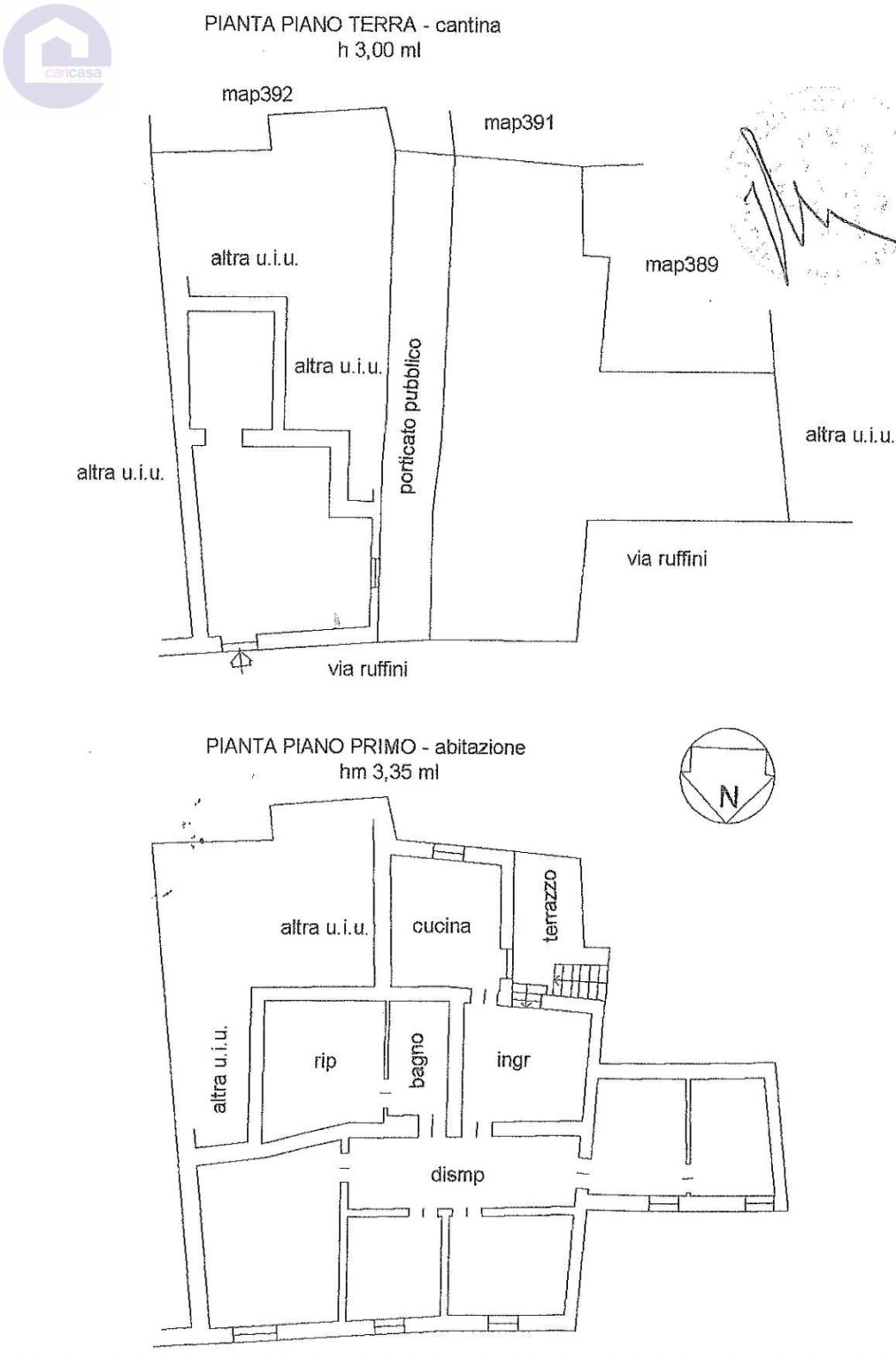 Planimetria immobile 1 - CPM-1864
