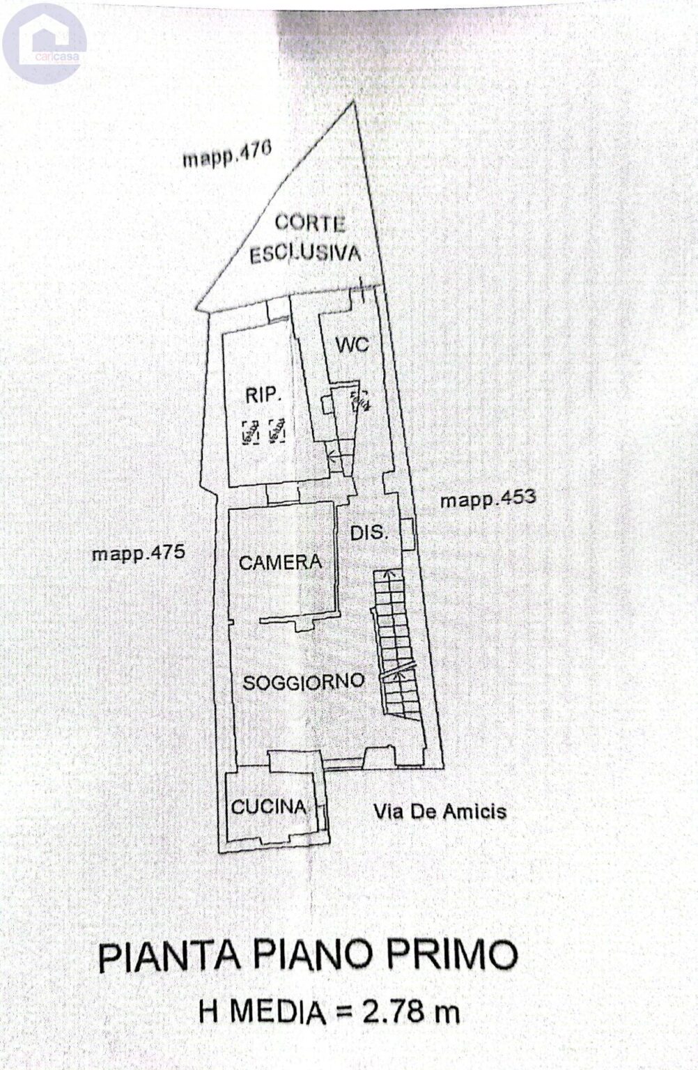Planimetria immobile 2 - CPM-1966