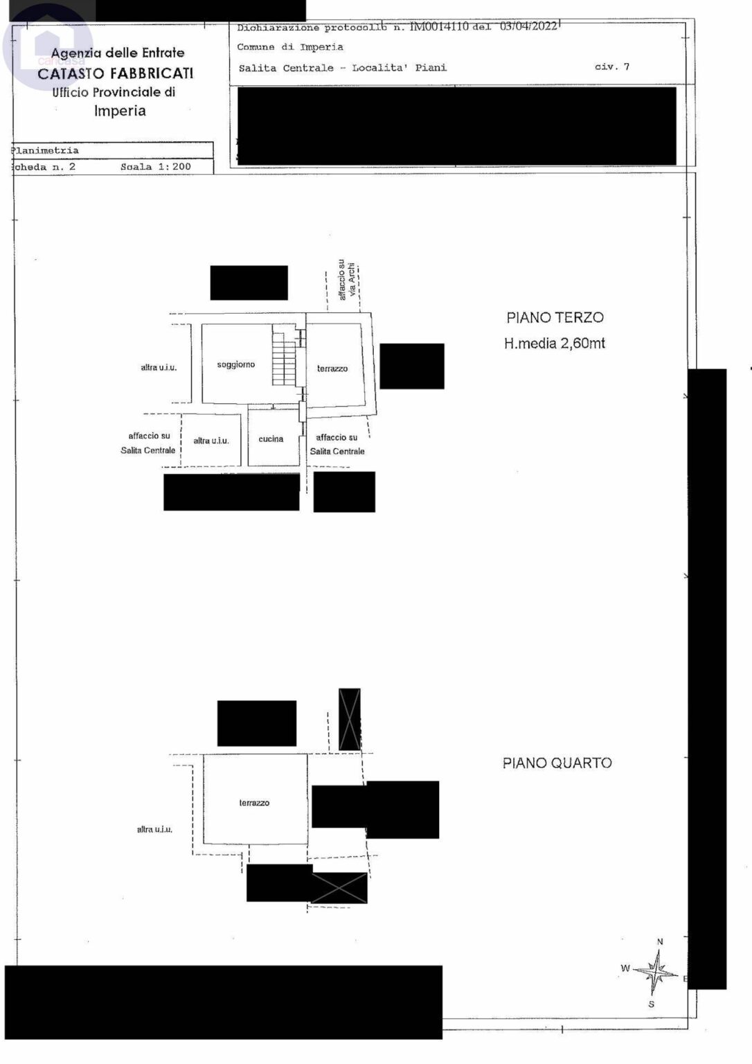 Planimetria immobile 2 - CPM-1982