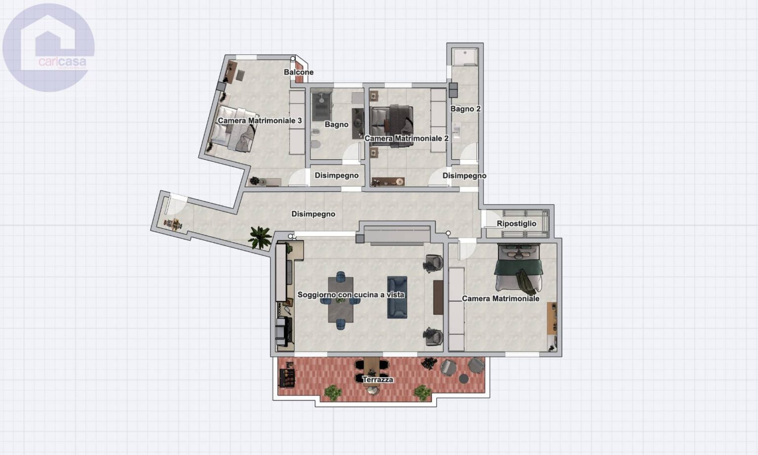 Planimetria immobile 1 - CPM-1995