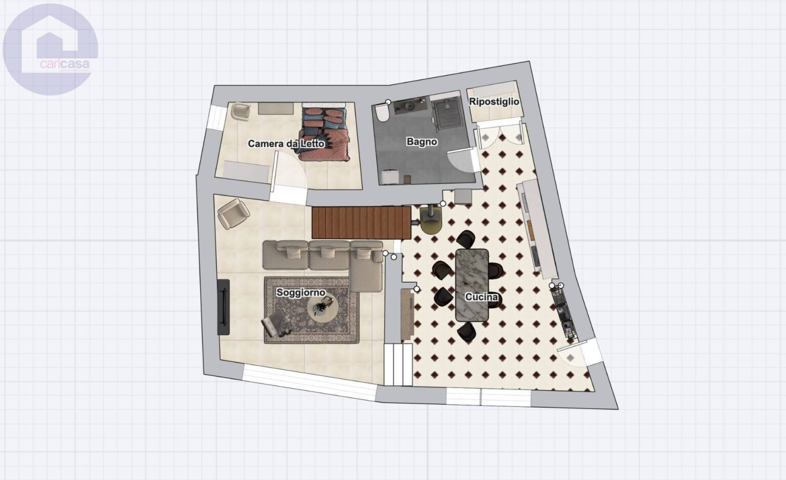 Planimetria immobile 1 - CPM-1998